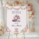 Search for pink baby shower welcome signs posters Roses