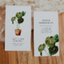 Search for houseplant business cards House sitting