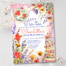 Search for kids tea party invitations Watercolor