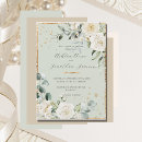 Search for white rose wedding invitations Elegant