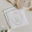 Search for pink bow napkins Elegant baby shower