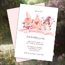 Search for gnome birthday invitations Cute