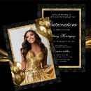 Search for black gold prom invitations Elegant