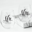 Search for married wine glasses mr and mrs