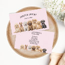 Search for puppy business cards cute