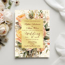 Search for peach and gold wedding invitations Vintage