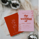Search for pink floral wedding invitations Boho