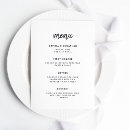 Search for 5x7 menus Black and white
