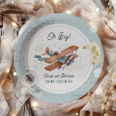 Search for vintage paper plates airplane baby shower