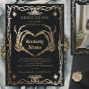 Search for skull bridal shower invitations Black