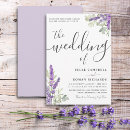Search for lavender and green wedding invitations Botanical