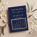 Search for gold save the date postcards Navy blue and gold
