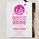Search for disco bridal shower invitations Bride to be