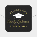 Search for graduation envelope seals gold