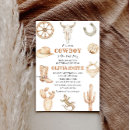 Search for southern baby shower invitations Cowgirl