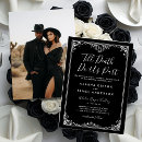 Search for silver foil invitations Black and white