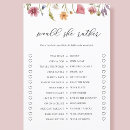 Search for bridal shower game advice cards Floral