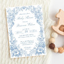 Search for baroque invitations Dusty blue