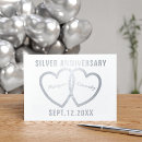 Search for 25th wedding anniversary cards Silver