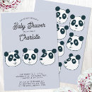 Search for panda baby shower invitations Unisex