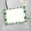 Search for shamrock thank you cards Green