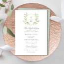 Search for green invitations Leafy botanical