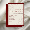 Search for ruby red wedding invitations Sophisticated