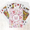 Search for floral playing cards Initial