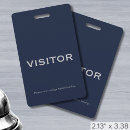 Search for visitor badges Navy blue