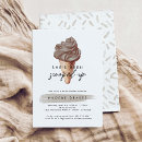 Search for chocolate party invitations Ice cream cone