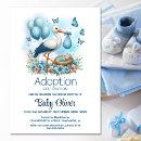 Search for adoption party invitations Blue