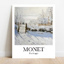 Search for winter scene posters Claude monet