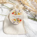 Search for floral wedding favor tags Wildflower