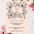Search for engraved wedding invitations Botanical