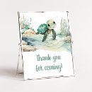 Search for baby shower thank you posters Turtle