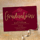 Search for burgundy and gold invitations University