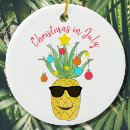 Search for pineapple ornaments Tropical christmas