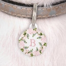 Search for floral pet tags cat