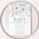 Search for dusty blue baby shower Baby in bloom