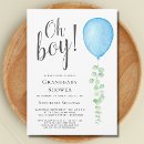 Search for eucalyptus baby shower invitations Baby blue white green
