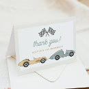 Search for race car thank you cards Fast one