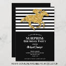 Search for black white gold invitations Stripes