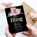 Search for boots and bling invitations Glitter