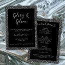 Search for glitz and glamour invitations Silver