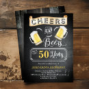 Search for cheers to 50 years invitations Chalkboard