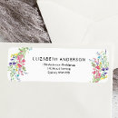 Search for wildflower return address labels Botanical