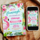 Search for 2nd flamingo birthday invitations Summer