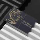 Search for tiger business cards Black and gold