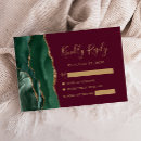 Search for emerald green and gold wedding rsvp cards Watercolor