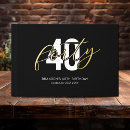 Search for 40th birthday guest books Script